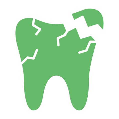 Broken Tooth Generic Flat icon