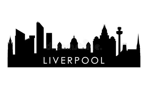 Liverpool Skyline Silhouette. Stock Vector - Illustration of city ...