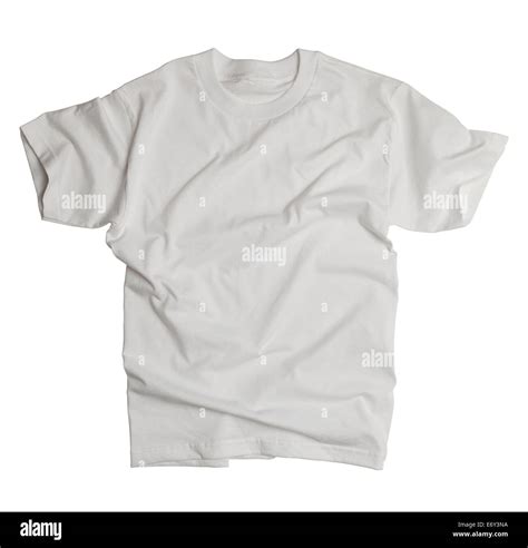 White Shirt with Wrinkles Isolated on White Background Stock Photo - Alamy