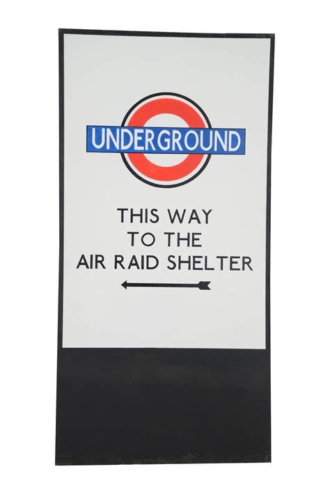 Giant 2D London Underground - Air Raid Shelter Poster Board - Chordiem