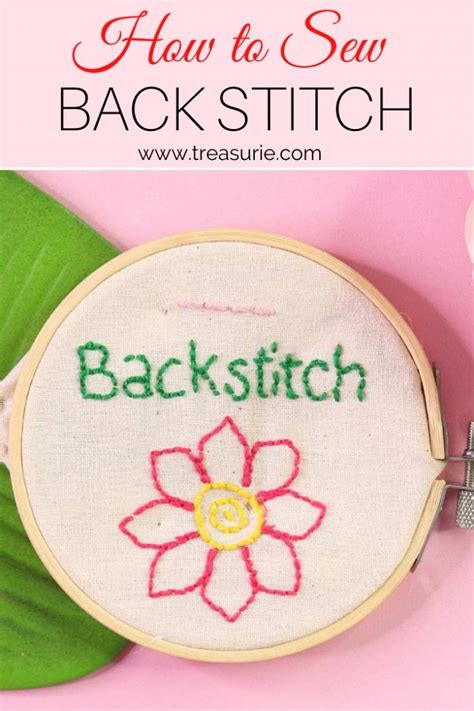 BACKSTITCH - How to Backstitch Step by Step | TREASURIE