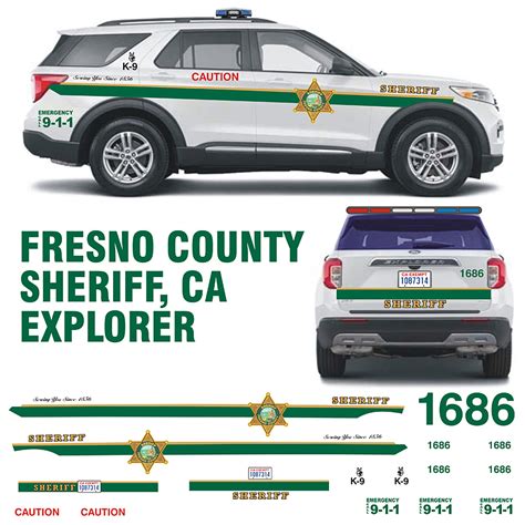 Fresno County Sheriff, CA – Explorer – Bilbozodecals