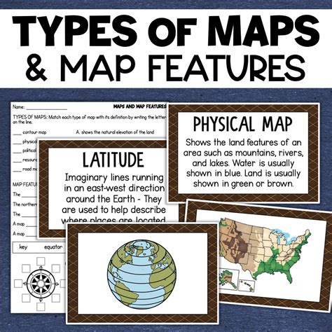 Map Features - Types of Maps - Map Skills | Made By Teachers