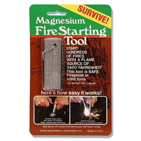 Doan Magnesium Fire Starting Tool Reviews - Trailspace