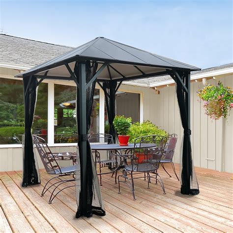 HIO Hardtop Insulated 8 Ft. W X 8 Ft. D Metal Patio Gazebo & Reviews ...