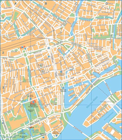 Rotterdam street map - Ontheworldmap.com