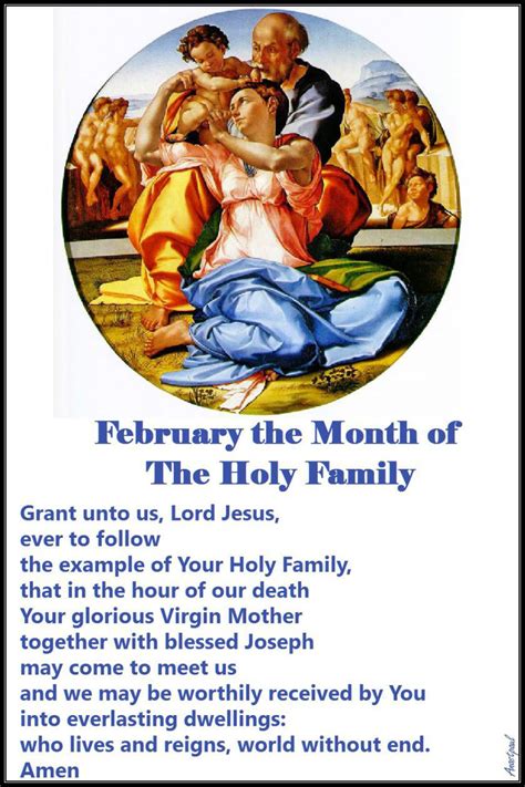 Monthly Catholic Devotions: FEBRUARY is the Month of THE HOLY FAMILY – AnaStpaul