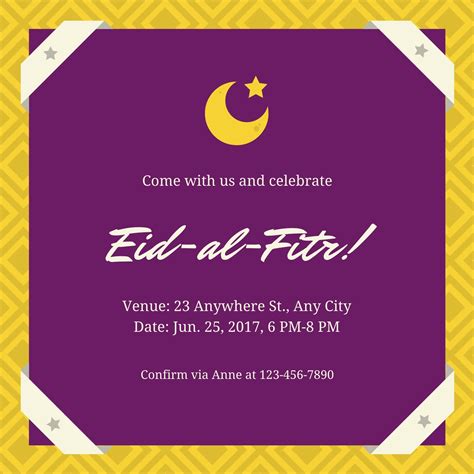 Customize 17+ Eid Al-fitr Invitations Templates Online - Canva