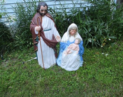 Nativity Joseph and Mary Vintage Set of 2 - Etsy