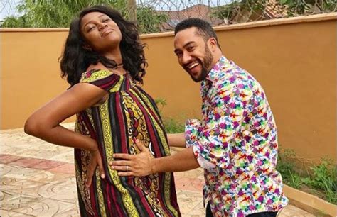 Photo: Majid Michel in pose with pregnant Yvonne Nelson and when He Held the Baby Bump is just ...