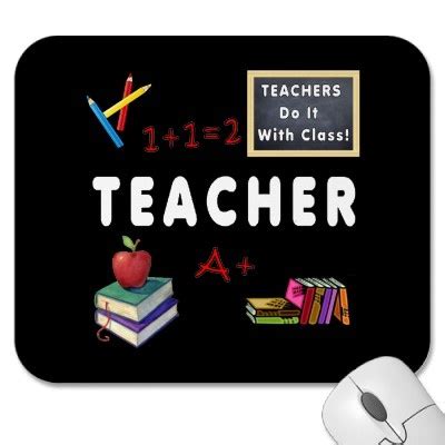 Teachers Do It With Class Mouse Pad | Zazzle | Teacher business cards, Teachers, Shop teacher