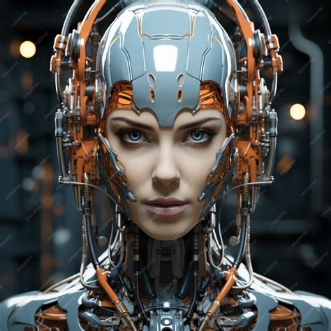 Robot face | Premium AI-generated image