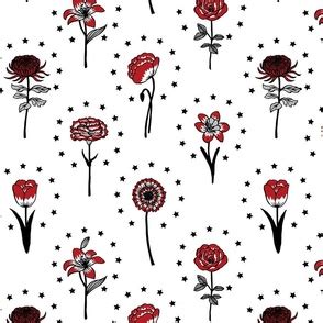 Black And White Floral Wallpaper Designs