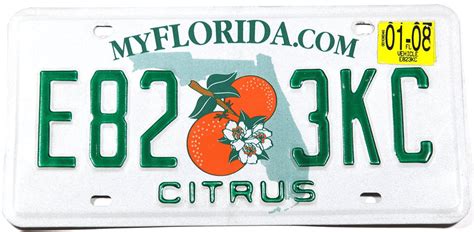 Florida License Plate Template