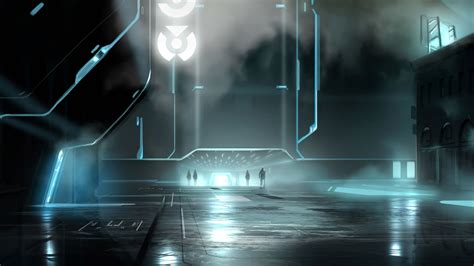 science fiction, digital art, futuristic, artwork, city, Tron, HD ...