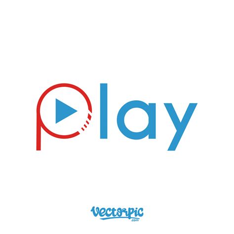 play logo free vector