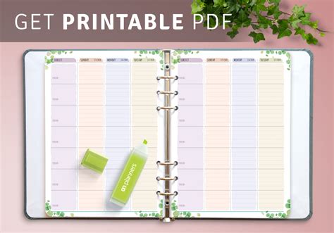 Printable Teacher Planner Templates - Download PDF