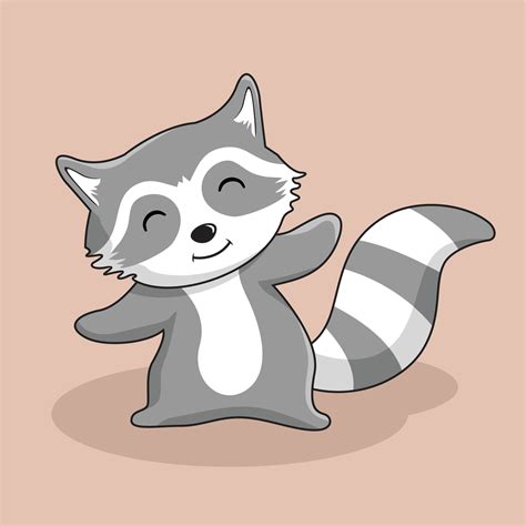 Raccoon Cartoon Illustration Isolated 4296626 Vector Art at Vecteezy