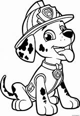 Super pup marshall Paw Patrol coloring Pages Cartoons  sketch template