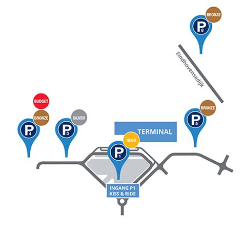 Parkeren, parkeerplaatsen en tarieven Eindhoven Airport