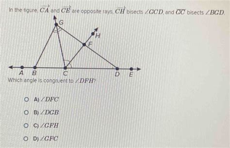 Solved: In the figure, vector CA and vector CE are opposite rays ...