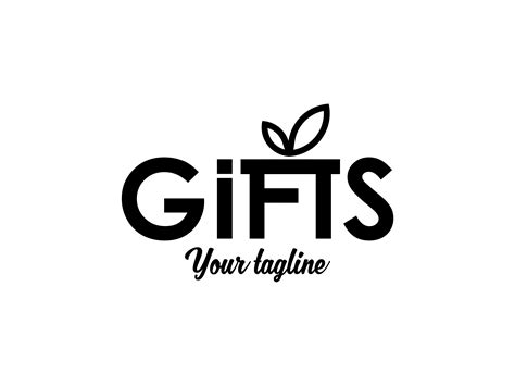 Gifts Simple Typography Logo Graphic by shikatso · Creative Fabrica