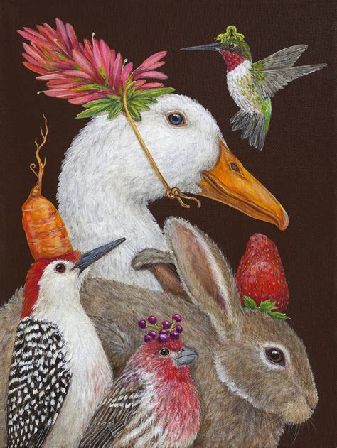 "A Few Good Friends" by Vicki Sawyer | Animal art, Whimsical art, Animal paintings