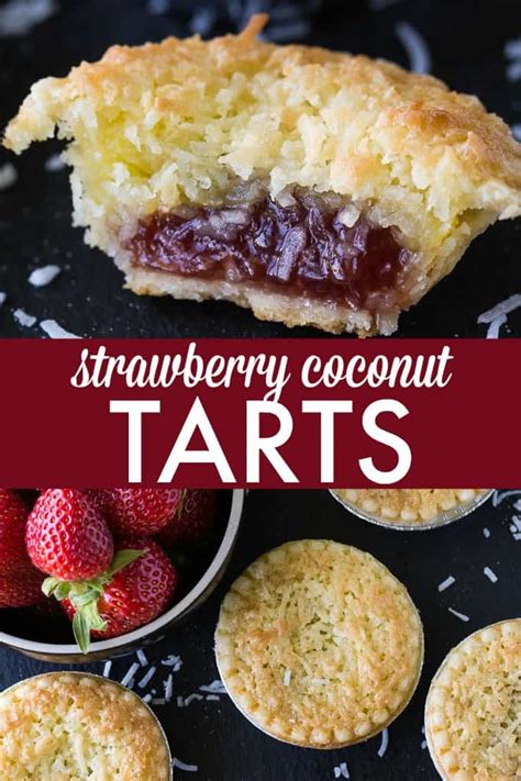 Strawberry Coconut Tarts - Simply Stacie