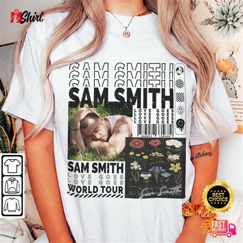 Sam Smith Music Shirt GLORIA The Tour 2023 Tickets Album Love Goes ...