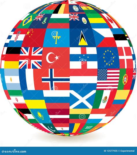 Globe Of World Countries' Flags Royalty Free Stock Photo - Image: 12577935