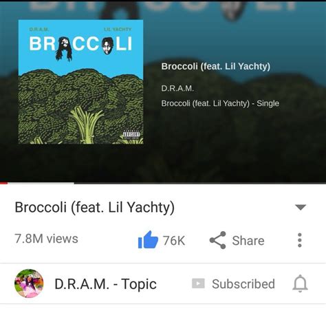 Broccoli D.R.A.M. Feat. Lil Yachty | Lil yachty, Lil, Dram