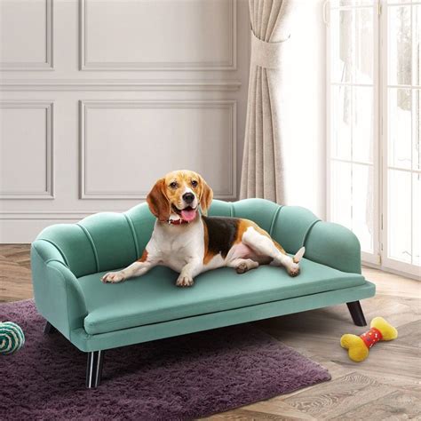 Petscene New Extra Large Raised Dog Bed Cushioned Sofa Pet Bed | Buy ...