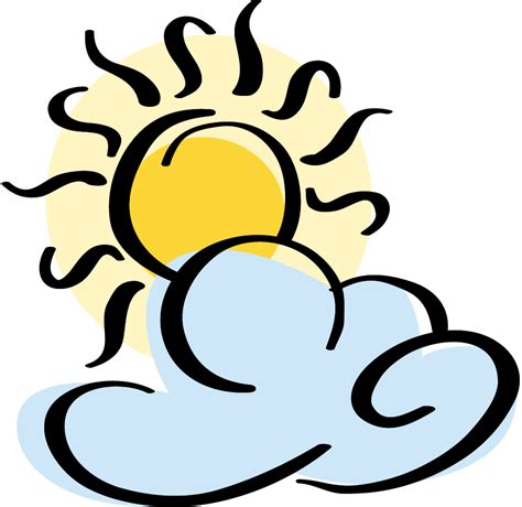 Partly Sunny Clipart - Clipart Suggest