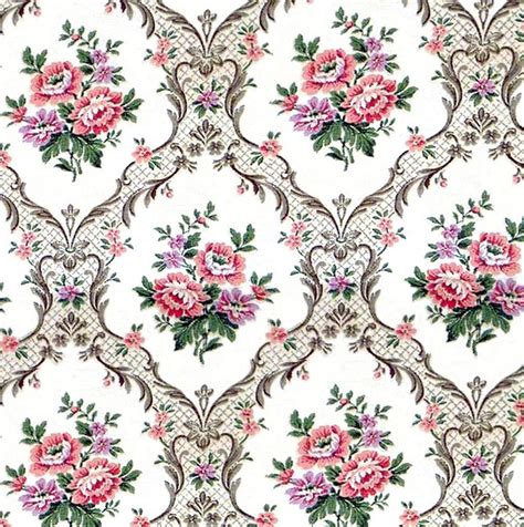 Dolls House Wallpaper 1/12th or 1/24th Scale Floral Quality | Etsy ...