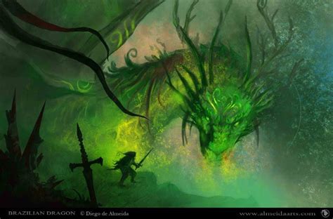 Brazilian Dragon - By Diego de Almeida | Fantasy dragon, Legendary ...