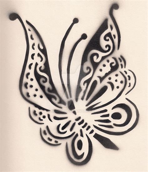 Butterfly Stencil by A-Quily on DeviantArt