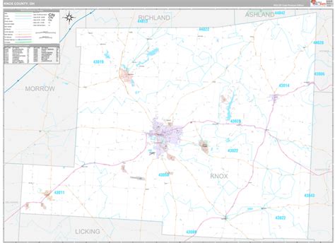 Knox County, OH Maps