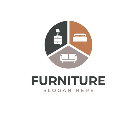 Modern furniture logo graphic trendy design. Minimalist furniture brand business company logo ...