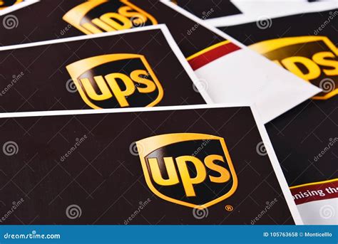 Envelopes of Uinited Parcel Service or UPS Editorial Stock Photo ...