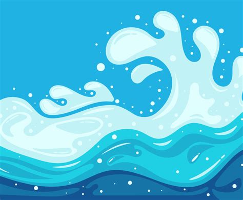 Water Splash Blue Background | FreeVectors