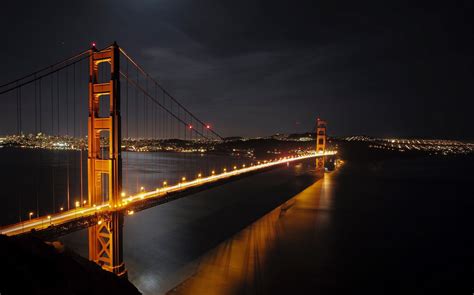 Golden Gate Bridge, night, bridge, HD Wallpaper | Rare Gallery