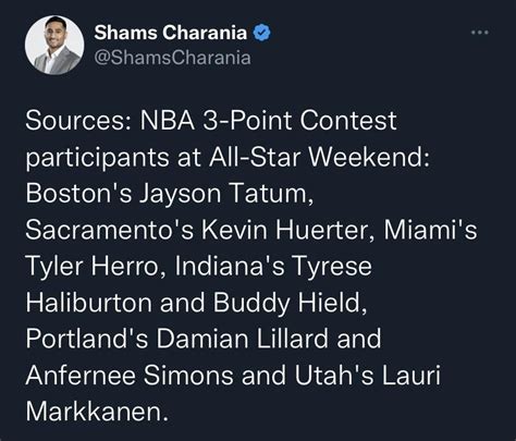 [Twitter] Full list of 3-Point contest participants : r/UtahJazz