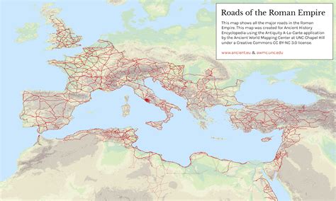 Ancient Roman Roads Map