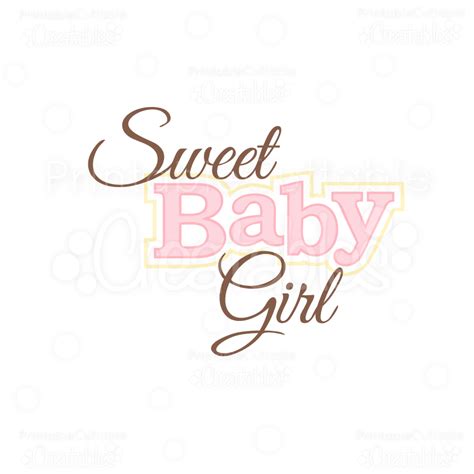Sweet baby girl title svg cuts cliparts - Cliparting.com