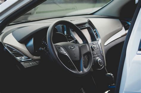 Blue Car With Red Interior