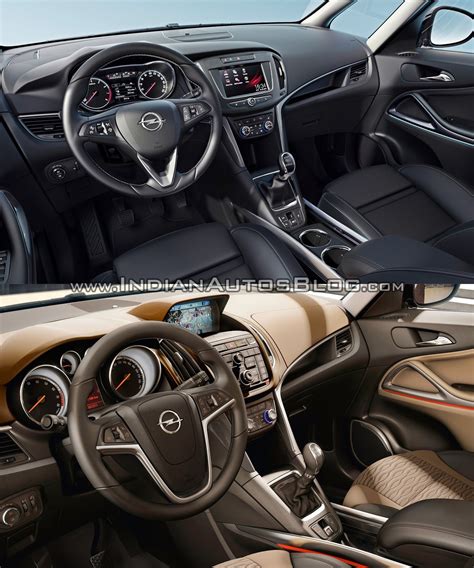 2017 Opel Zafira vs 2011 Opel Zafira interior