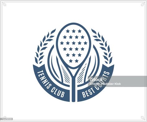 Vector Tennis Club Logo Stock Illustration - Download Image Now ...