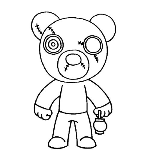 Piggy Roblox Coloring Pages - Coloring Cool