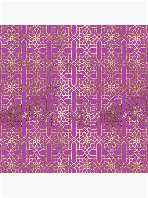 "Moroccan zellij, Purple, Gold, patterns with a various colors, the beautiful and historical ...