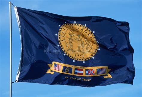 State Flag of Georgia stock image. Image of north, seals - 23167799